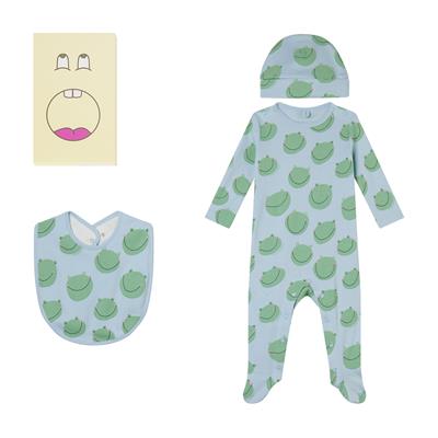 Комбинезон с шапкой и слюнявчиком