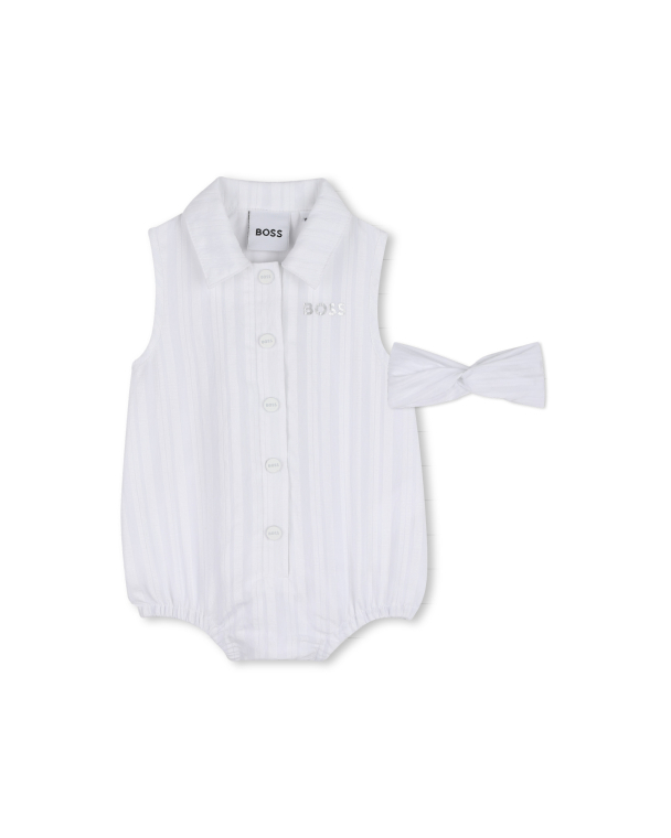 Полукомбинезон, повязка на голову в упаковке