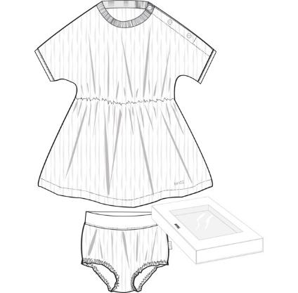 Платье, шорты в упаковке