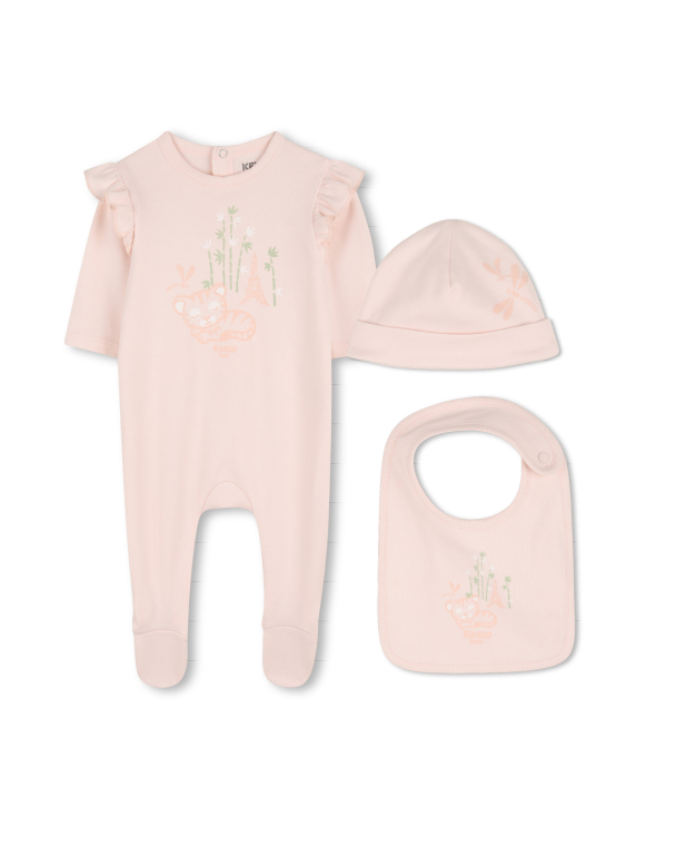 Комбинезон, шапка, слюнявчик в упаковке