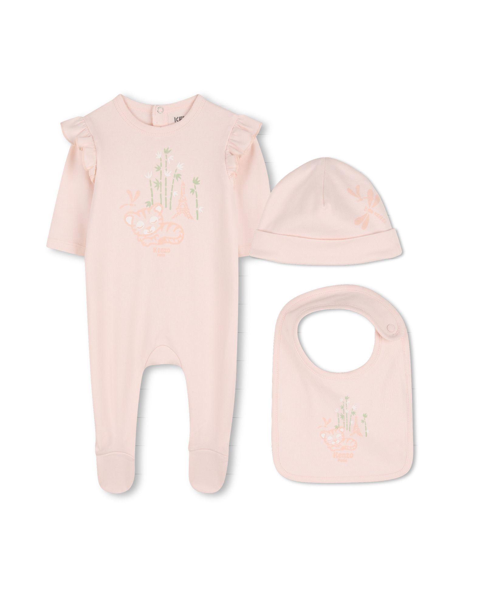 Комбинезон, шапка, слюнявчик в упаковке