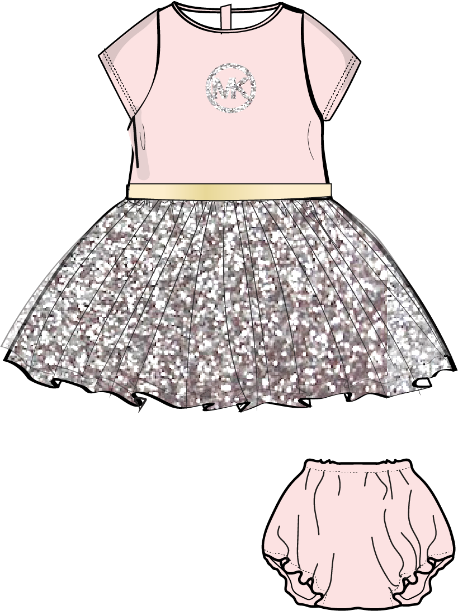 Платье с шортами