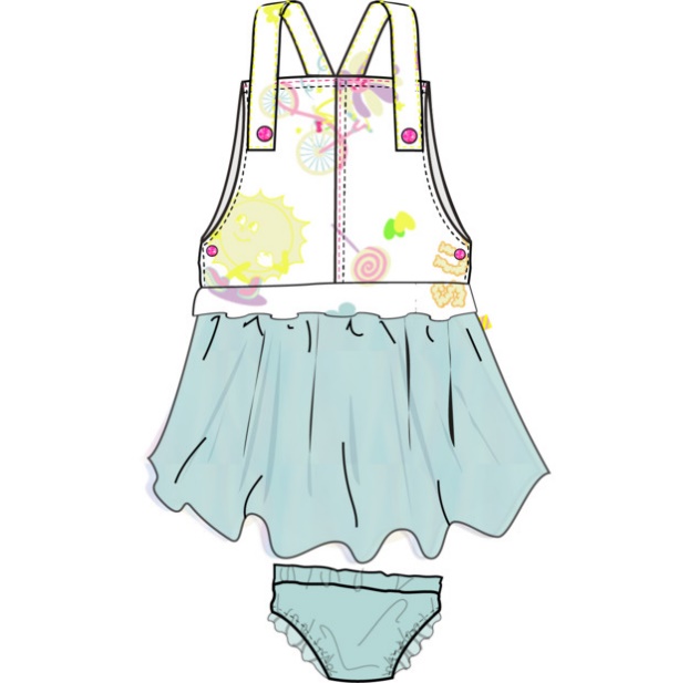 Платье с шортами