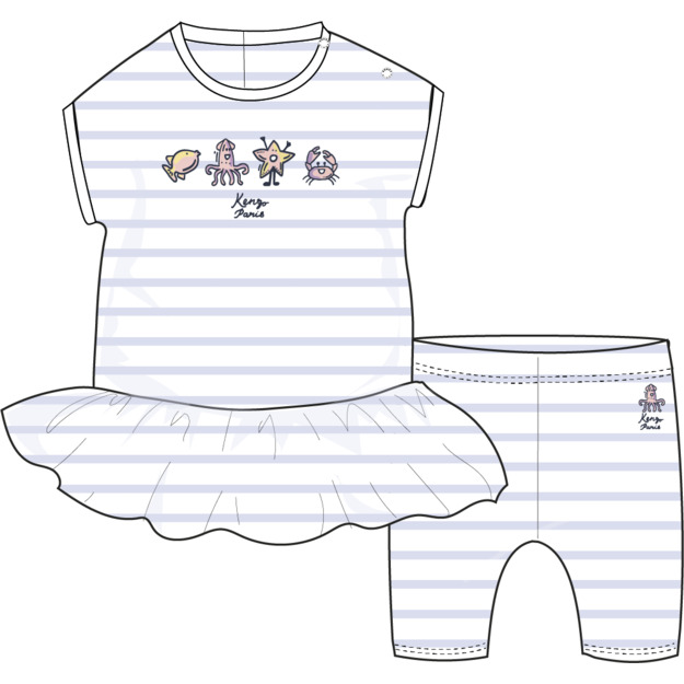 Платье с брюками