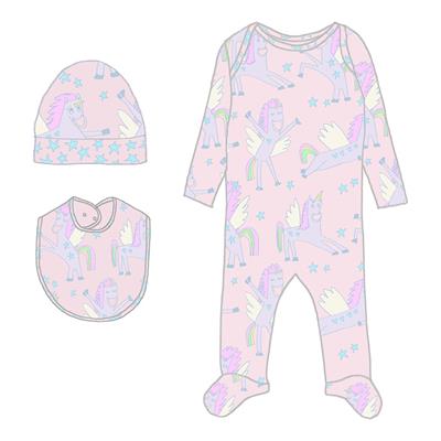 Комбинезон со слюнявчиком и шапкой