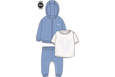 Костюм (толстовка, футболка, брюки)