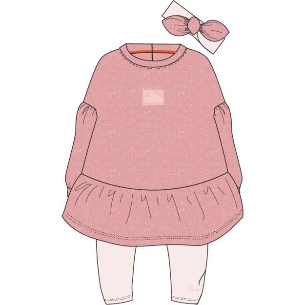 Платье, легинсы, повязка на голову