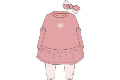 Платье, легинсы, повязка на голову