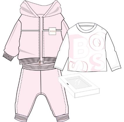 Костюм (толстовка, футболка, брюки) в упаковке