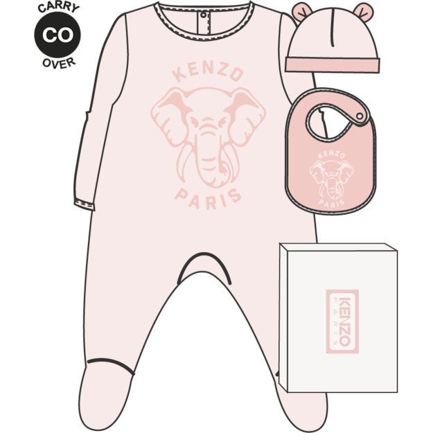 Пижама, шапка, слюнявчик в упаковке