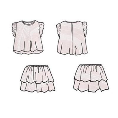 Блузка с юбкой