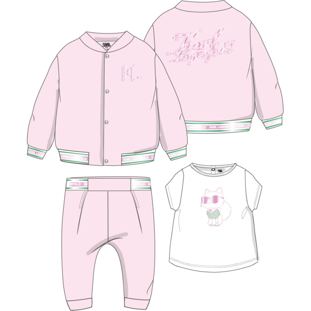 Кардиган, футболка и брюки