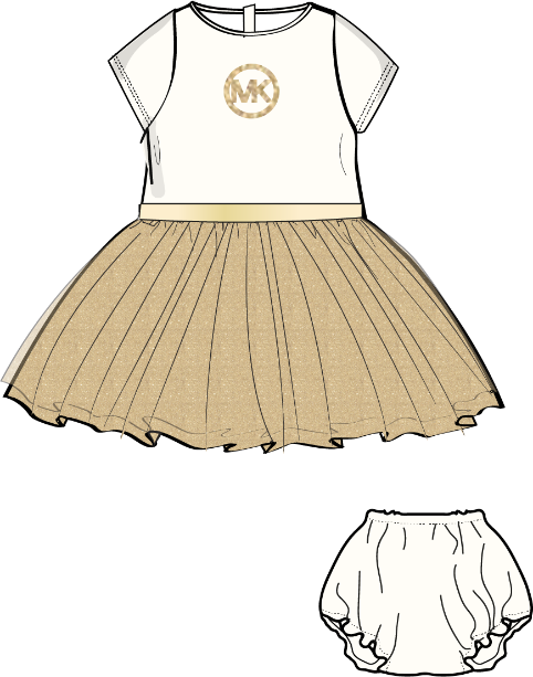 Платье с шортами