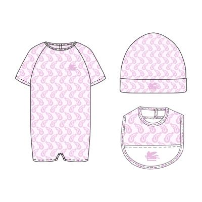 Комбинезон с шапкой и слюнявчиком