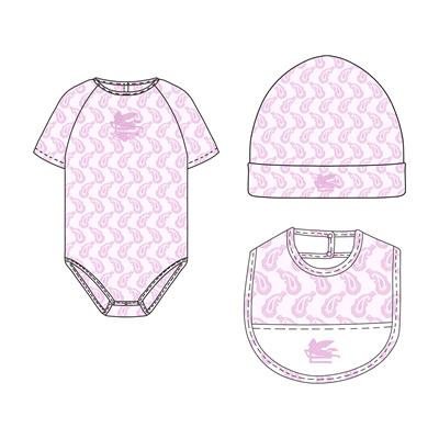 Боди с шапкой и слюнявчиком