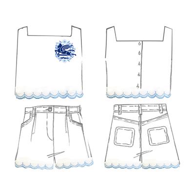 Блузка с шортами