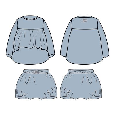 Блузка и шорты