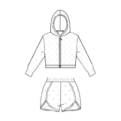 Толстовка с шортами