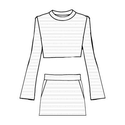 Джемпер с юбкой