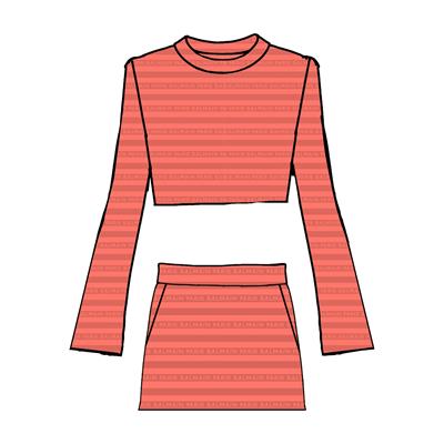 Джемпер с юбкой