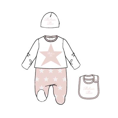 Комбинезон с шапкой и слюнявчиком