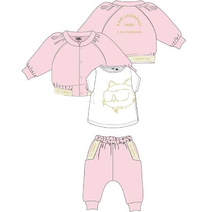 Кардиган, футболка и брюки