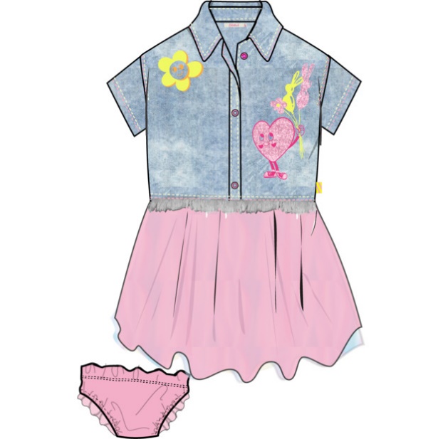 Платье с шортами