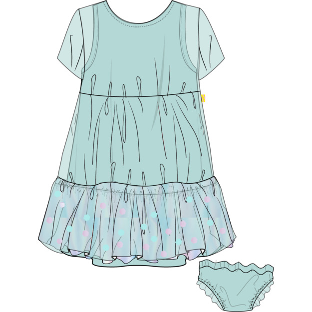 Платье с шортами