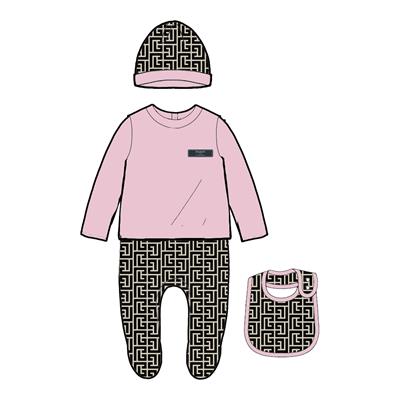 Комбинезон с шапкой и слюнявчиком