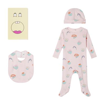 Комбинезон с шапкой и слюнявчиком