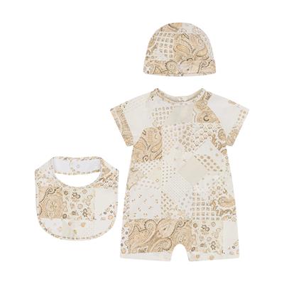 Боди с шапкой и слюнявчиком