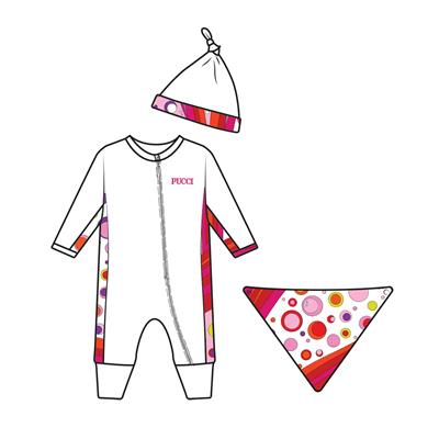 Комбинезон с шапкой и слюнявчиком