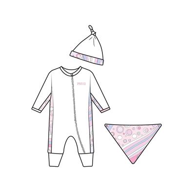 Комбинезон с шапкой и слюнявчиком