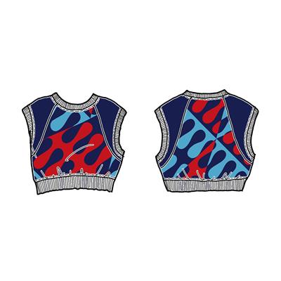 Джемпер без рукавов (жилет)