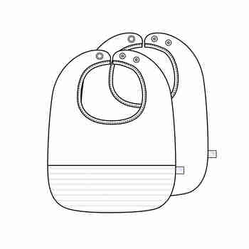 Слюнявчик 2 шт