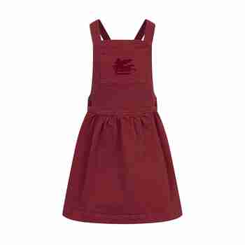 Юбка с нагрудником и лямками