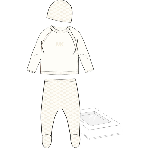 Кардиган, брюки, шапка в упаковке