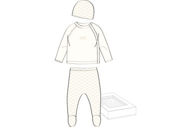 Кардиган, брюки, шапка в упаковке