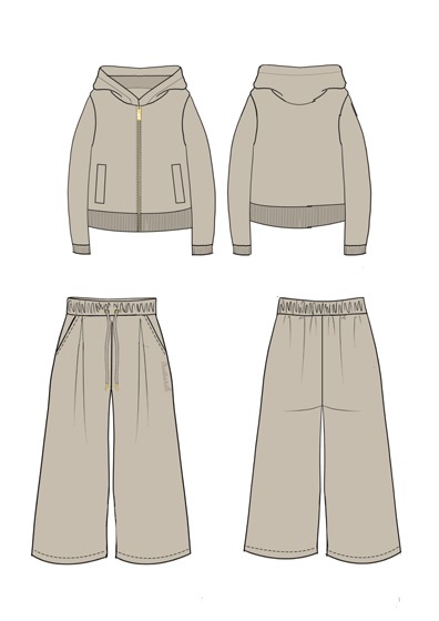 Комплект (толстовка, брюки)