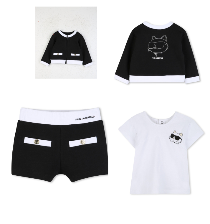 Кардиган, футболка, шорты