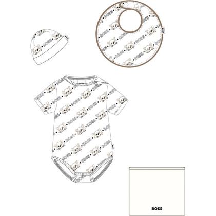 Боди, шапка и слюнявчик