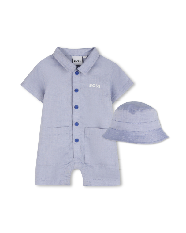 Комбинезон, панама в упаковке