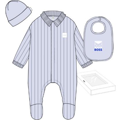 Пижама, шапка, слюнявчик в упаковке