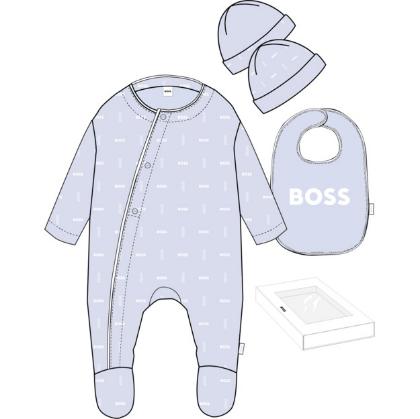 Комбинезон, шапка, слюнявчик в упаковке