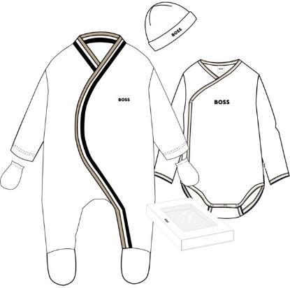 Комбинезон, боди, шапка в упаковке