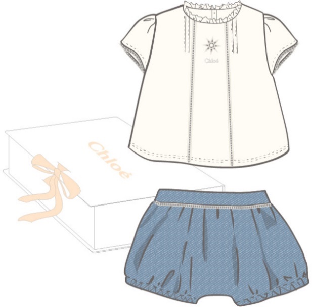 Блузка и шорты