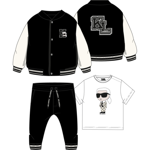 Кардиган, футболка и брюки