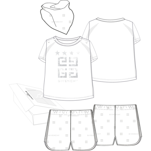 Футболка, шорты и бандана