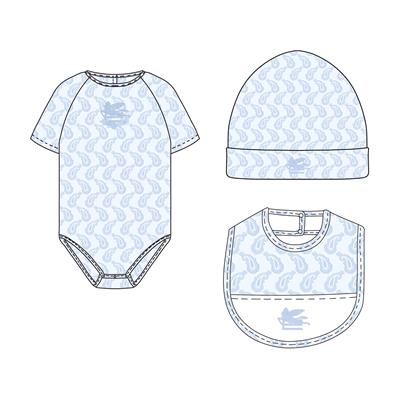 Комбинезон с шапкой и слюнявчиком