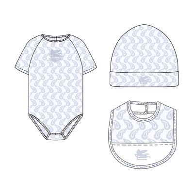 Комбинезон с шапкой и слюнявчиком